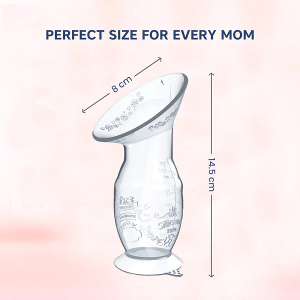 Hopop Natural Fit Silicone Manual Breast Pump Milk Saver One Size – Clear