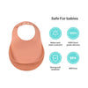 Beaba Silicone Bib - Terracotta