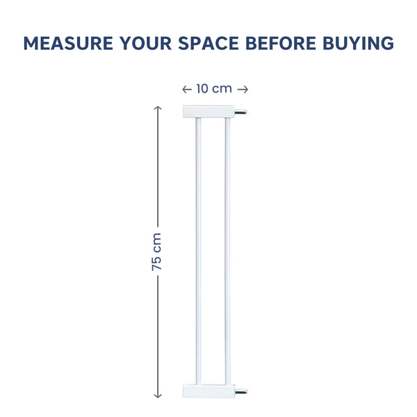 Hopop Baby Safety Gate Extension 10 cm White
