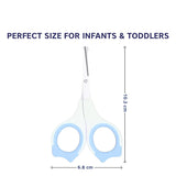 Hopop Baby Safety Nail Scissors with Rounded Head Blue