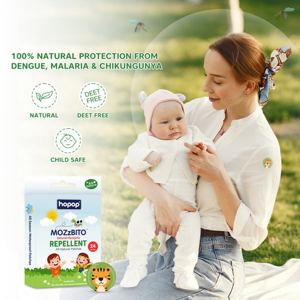 Hopop Mozzbito Natural Mosquito Repellent Patches 24 Patches – Multicolor
