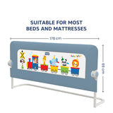 Hopop Secure Sleep Baby Bed Rail Guard - BLUE