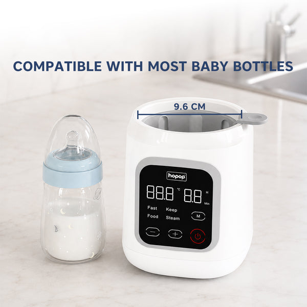 Hopop 4-in-1 Digital Baby Bottle Warmer & Sterilizer Standard Size White