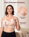 Momcozy Hands-Free 4-in-1 Bra with Fixed Padding Size M – oyster pink