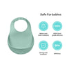 Beaba Silicone Bib - Sage Green