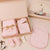 Baby Forest Komal Aavran Baby Swaddle Set 48 × 50 in Baby Pink
