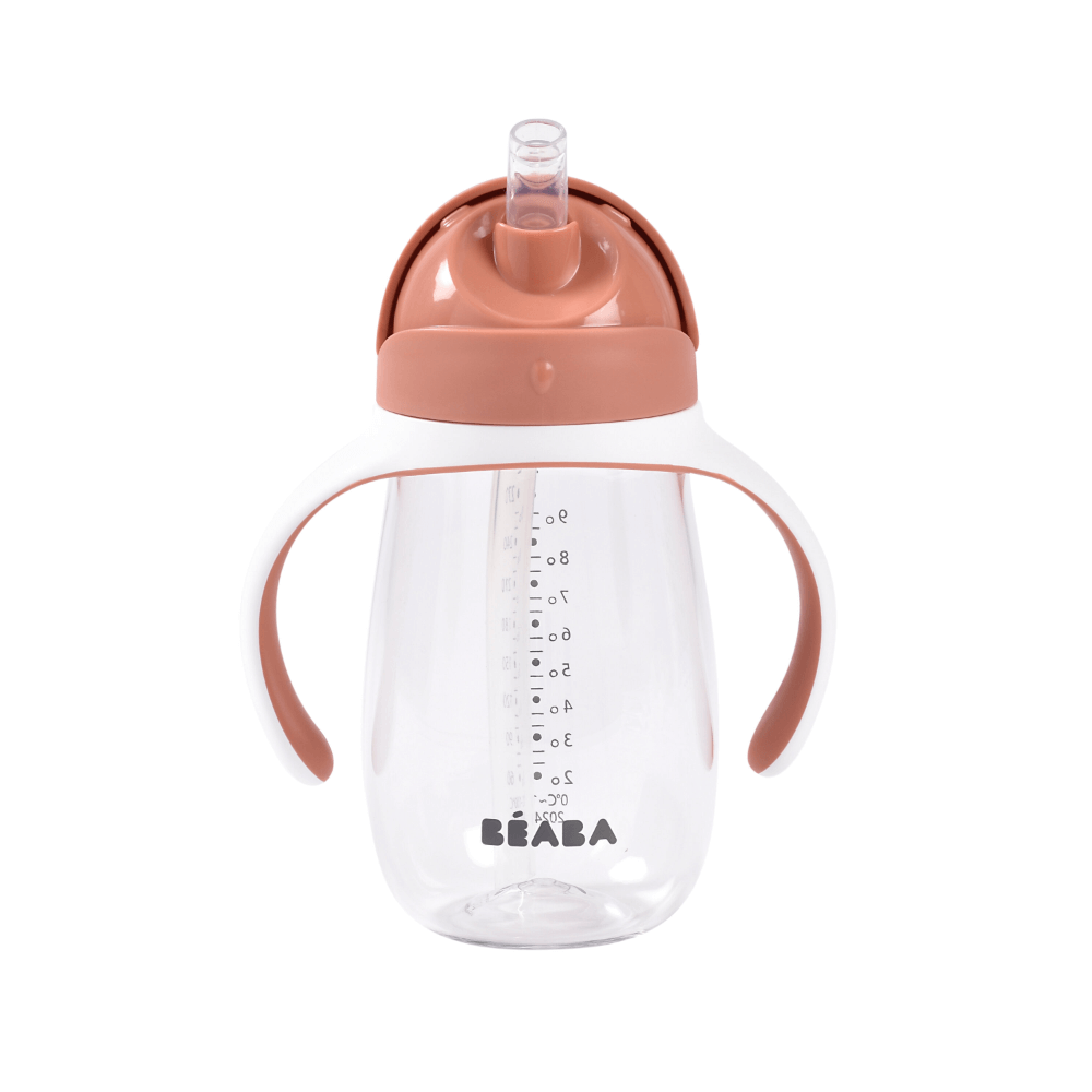 BÉABA 300 ml Leak-Proof Straw Cup – Terracotta