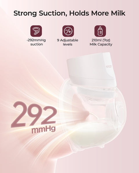 Momcozy S12 Pro Quick Single Wearable Breast PumpPink Gradient