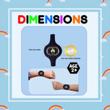 Spiky ALIEN Unique Oval Stylish Analog Kids Watch - Black
