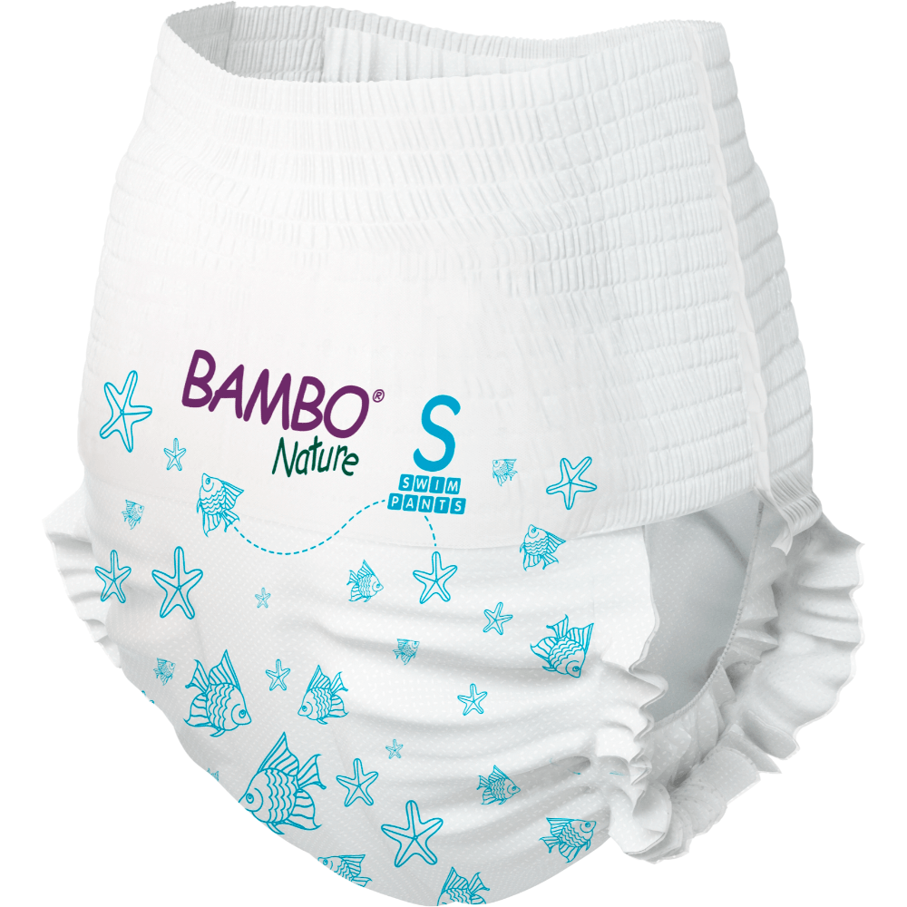 Bambo Nature Disposable Swim Pants Size S 7–12 kg – 12 pcs