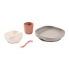 Beaba Silicone Baby Meal Set - Terracotta/Gazelle