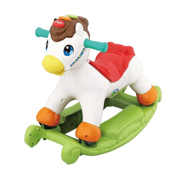 Hola 2-in-1 Rocking & Riding Pony 18M+ White