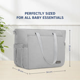 Hopop Tote Diaper Bag with Changing Mat One Size – Fern