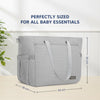 Hopop Tote Diaper Bag with Changing Mat One Size – Fern