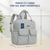 Hopop Baby Diaper Backpack with Changing Mat One Size – Beige