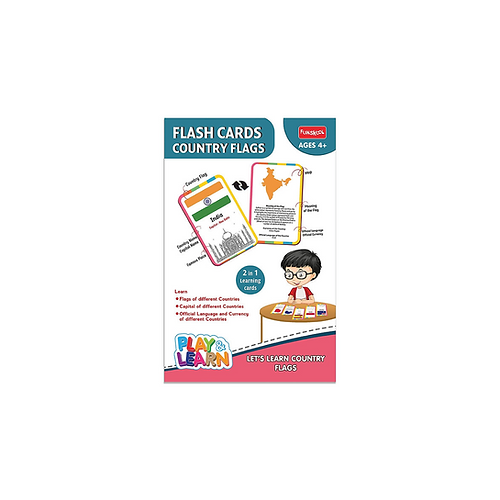 Funskool Let’s Learn Country Flags Flash Cards | 4+ Years