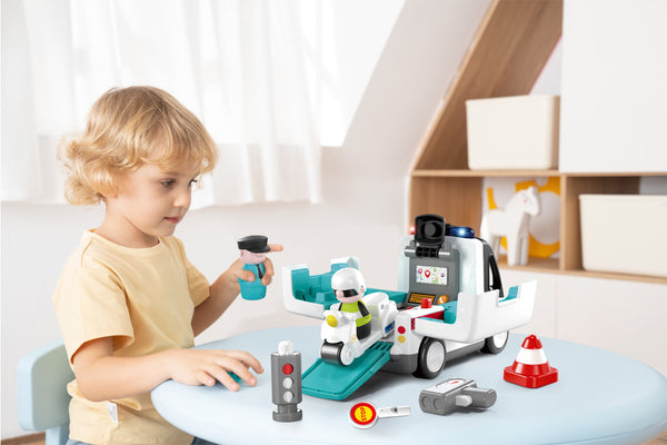 HOLA HE9985 Early Learning RC Police Car with Lights & Sounds – 18+ Months