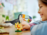 Lego Creator 3in1 Wild Animals: Tropical Toucan Figure 31173 Building Kit (225 Pieces)