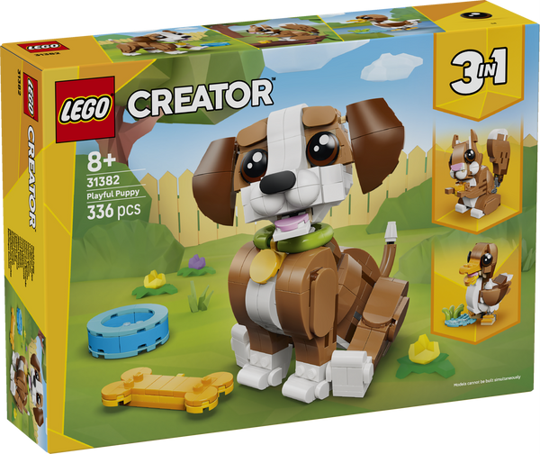 LEGO Creator 3 in 1 Cute Animals: Playful Puppy Dog 31382