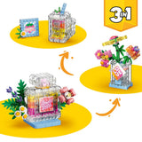 LEGO Creator 3in1 Floral Decor Perfume Bottle 286 Pieces 10 × 9 × 15 cm Multicolour