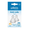 Dr. Brown’s Natural Flow Narrow Level 3 Nipple 2-Pack 6m+ Clear