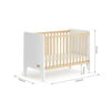 Boori Natty Compact Baby Cot - Barley and Almond