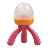 B Box Silicone Fresh Food Feeder - Strawberry Shake Pink Orange