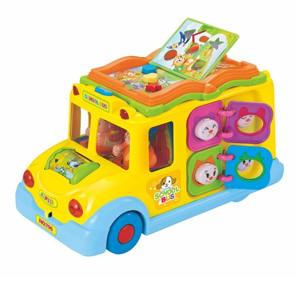 Hola Keep Me Busy School Bus 27.5 x 18 x 16 cm Multicolor