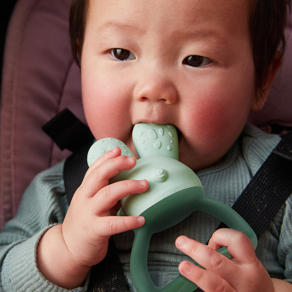 b.box Chill + Fill Cooling Teether – Sage Green | 3M+