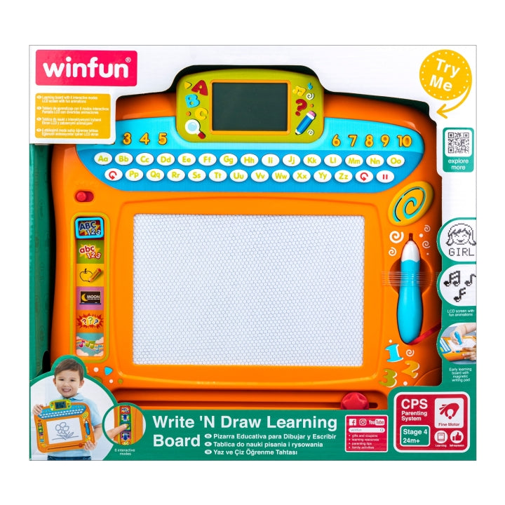 WinFun Write 'N Draw Learning Board 9M+