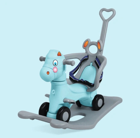 Playgro Horse Rotating Rocking Rider with Handle 30 × 14 × 29.5 Inch – Multicolor