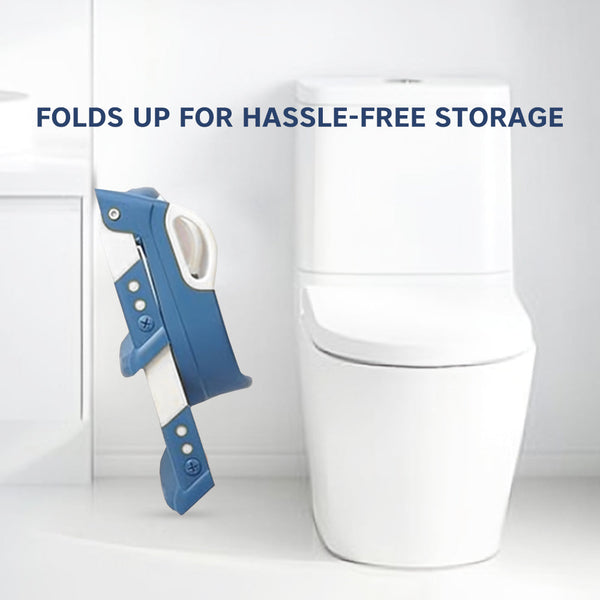 Hopop Toddler Potty Training Seat with Step Ladder - Blue