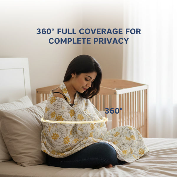 Hopop Cotton Multi-Purpose Nursing Cover - Assorted Print