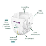 Bambo Nature Skin Friendly Tape Diapers - Xxl (16+ kgs) - Pack of 3 (Monthly Pack)