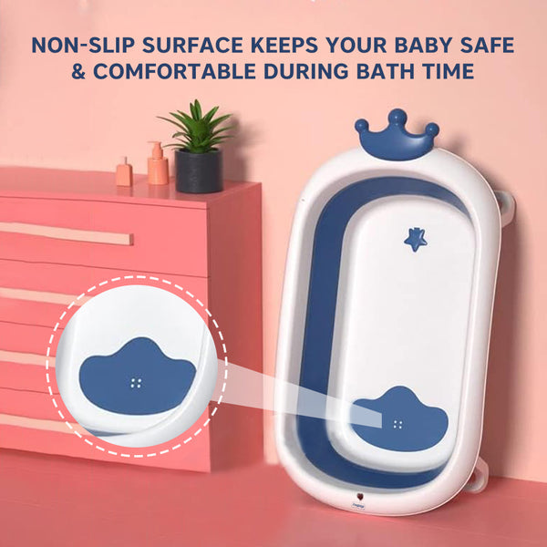 Hopop Deluxe Foldable Baby Bath Tub - BLUE