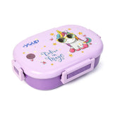 Youp Stainless Steel Purple Color Kids Lunch Box - Unicorn Theme