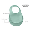 Beaba Silicone Bib - Sage Green
