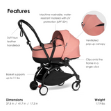 Babyzen Stroller YOYO² With bassinet - Black Frame Ginger