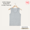 Babiano Cotton-Blend Sleeveless Thermal Vest - Grey