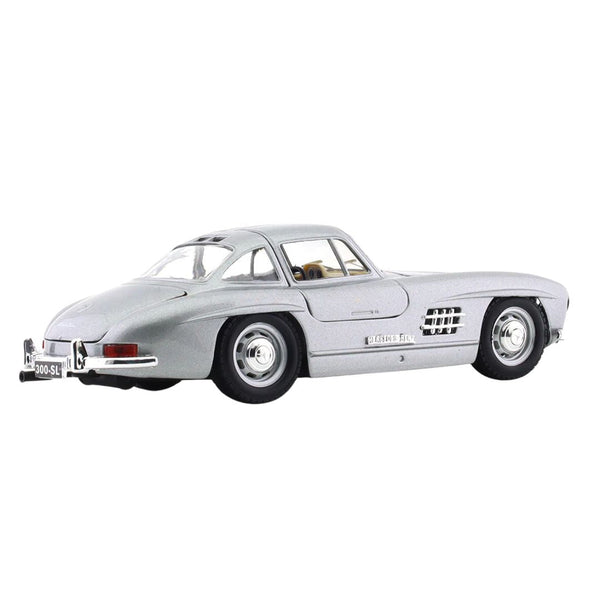 Bburago 1:24 1954 Mercedes-Benz 300 SL Silver Licensed Diecast Scale Model Car
