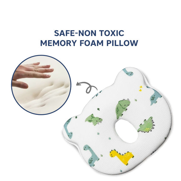Hopop Memory Foam Baby Flat Head Shaping Pillow Newborn+ – Rabbit