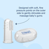 Hopop Silicone Baby Finger Toothbrush with Case Pack of 2