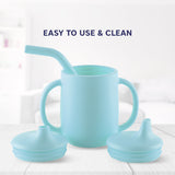 Hopop 3-in-1 Sipper Cup with Spout & Straw 210 ml Grey