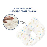 Hopop Memory Foam Baby Head Shaping Pillow - ABCD