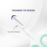 Hopop Baby Safety Nail Scissors with Rounded Head - Green