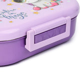 Youp Stainless Steel Purple Color Kids Lunch Box - Unicorn Theme