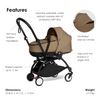 Babyzen Stroller YOYO² With bassinet - Black Frame Toffee