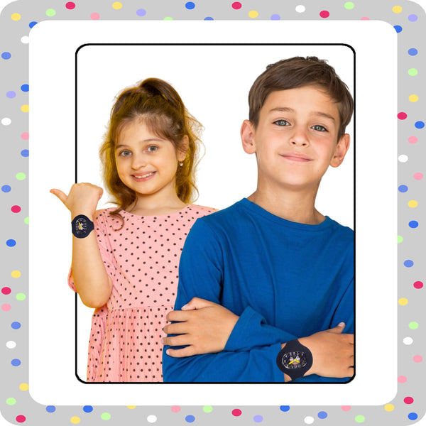 Spiky ALIEN Unique Oval Stylish Analog Kids Watch - Black