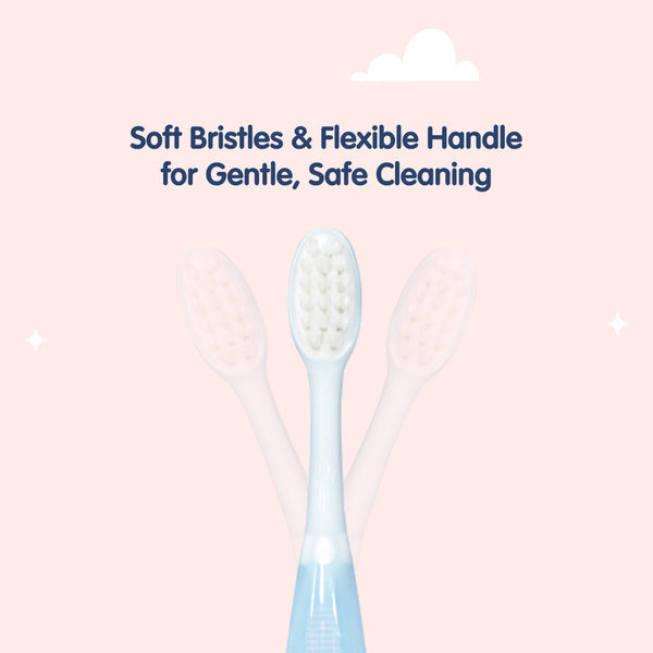 Hopop Extra Soft Baby Toothbrush 6–36 Months Green