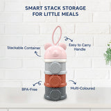 Hopop 3-Layer Stackable Baby Milk Powder & Food Storage Container 330 ml Green